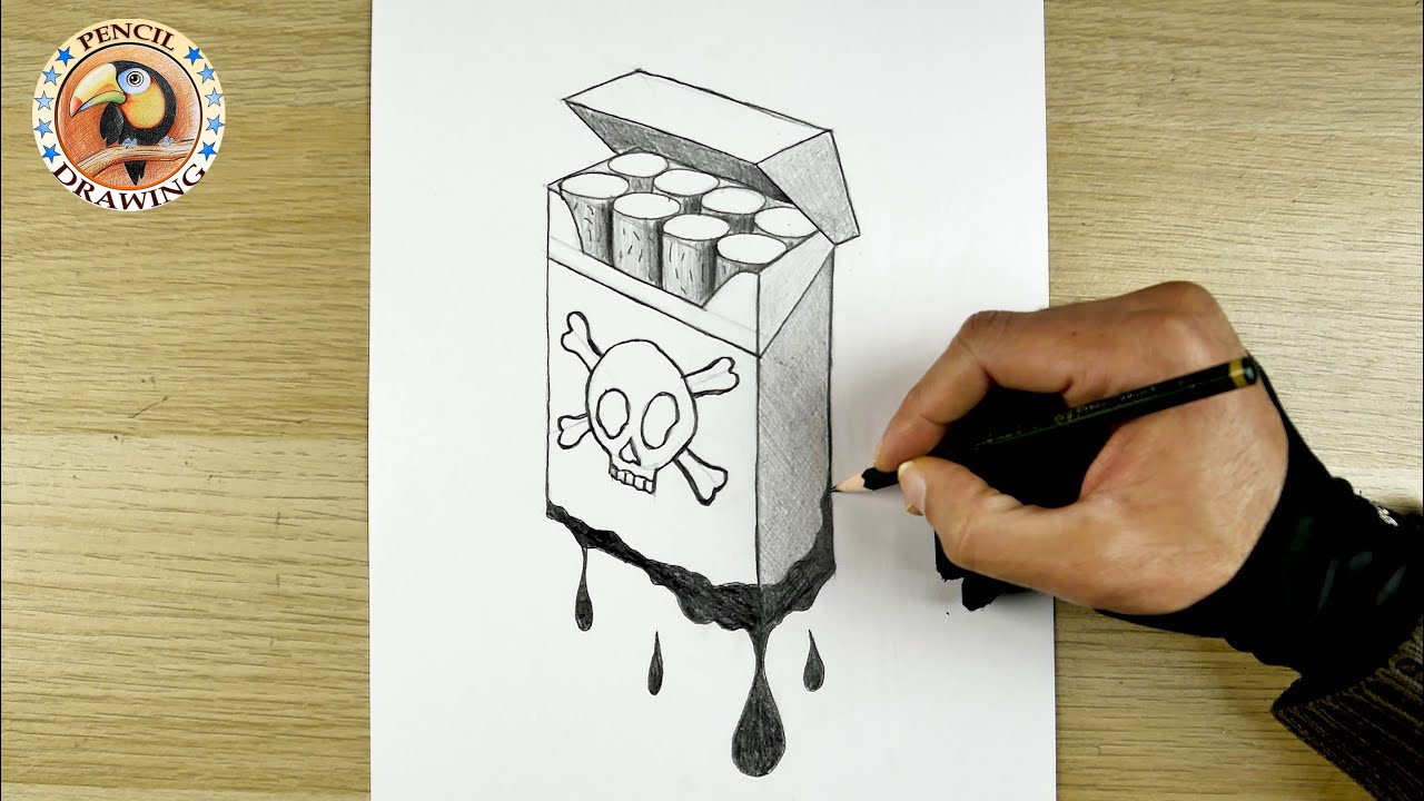 how to draw | dibujo | dessiner | no smoking drawing | رسم سهل | رسم | رسم اليوم العالمي ضد التدخين