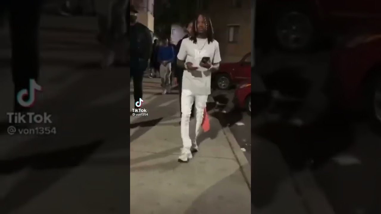 King Von Walking Through Oblock The Night Before