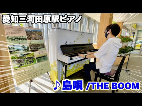 【ストリートピアノ】愛知の駅ピアノで『島唄/THE BOOM』を弾いてみた。三河田原駅
