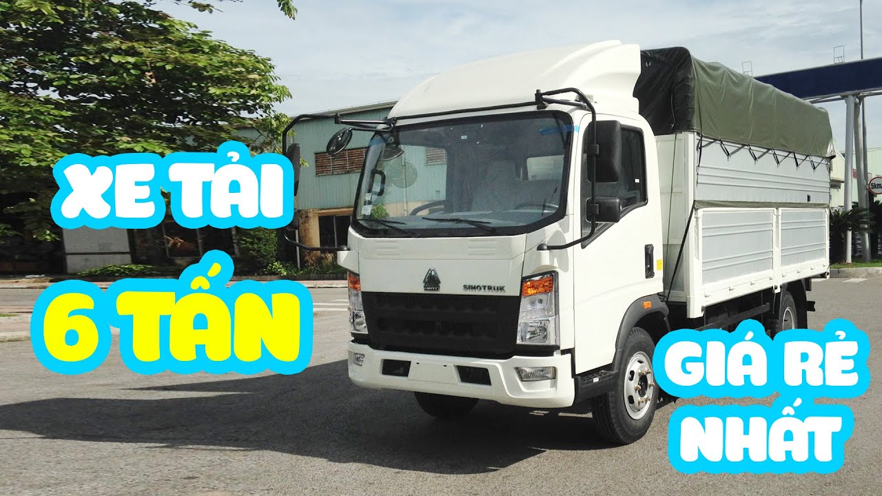 Xe Tải 6 Tấn TMT SinoTruk | Cabin Howo Ga Cơ Thùng 4m2 Giá Cực Rẻ - YouTube