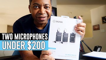 WIRELESS MICROPHONE UNDER $200? |  Unboxing: Boya  BY-WM4-PRO K2