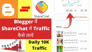 Blogger Me ShareChat Se Traffic Kaise Laye | Daily 10K Traffic