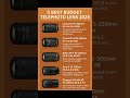 ✅ Best Budget Telephoto Lenses 2025 |