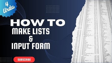 List Tags and Input tags in html | HTML | Urdu / Hindi