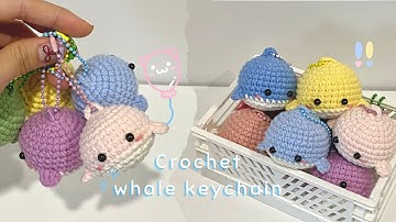 🐳CROCHET WHALE KEYCHAIN TUTORIAL | Hướng dẫn làm móc khóa cá voi chi tiết | Meine.crochet