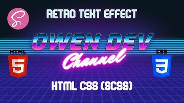 Retro Text Effect - HTML CSS (SCSS) - No JavaScript