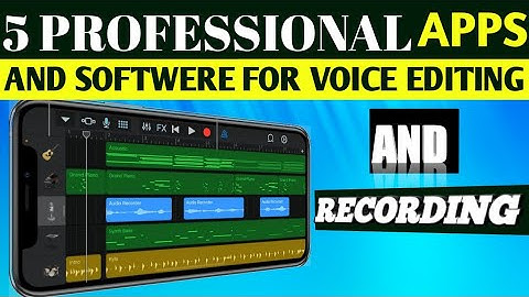 Top 5 Professional Apps Or Software For Voice  Editing//Best Audio Editing Apps for android|#youtube