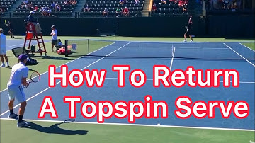 How To Return A High Bouncing Topspin Serve (Tennis Strategy Explained)