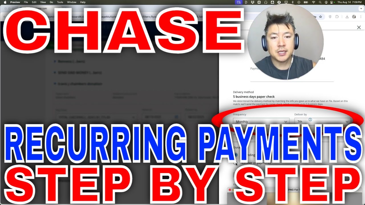 How To Set Up Recurring Payments With Chase Account 🔴 - YouTube