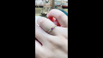 [Step by Step Tuto] How to Make a Memory Wire Ring with a Purple Bead — Wire Wrapped
