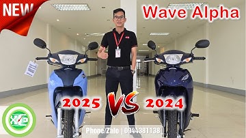 XE & XE | Phân biệt Honda Wave Alpha 110cc - Cổ Điển 2025 & Tiêu chuẩn 2024 | Xanh nhám & Xanh bóng