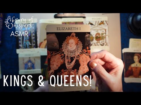 ASMR | British Kings & Queens Cards! Whispered Show & Tell & Reading