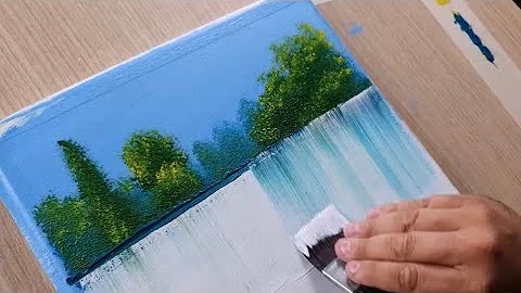 KING ART    BIG WATERFALL  N 448 PAINTING TUTORIAL