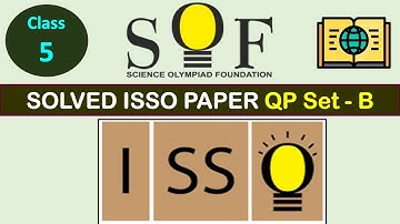 Class 5 - I SSO 2022-23 | Question Paper Set 