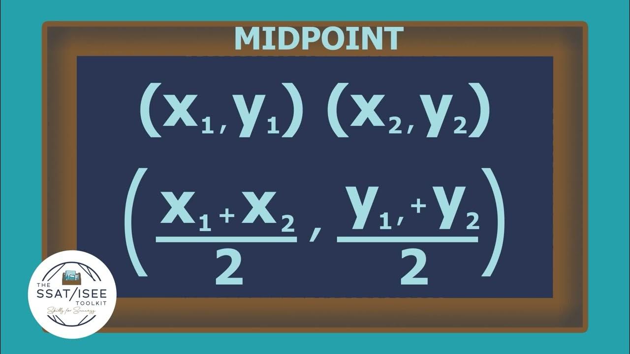 SSAT / ISEE Toolkit: How To Find The Midpoint of Two Points - YouTube