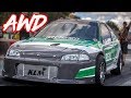 1300HP AWD Honda Civic - Amazing 4 Cylinders Battle!