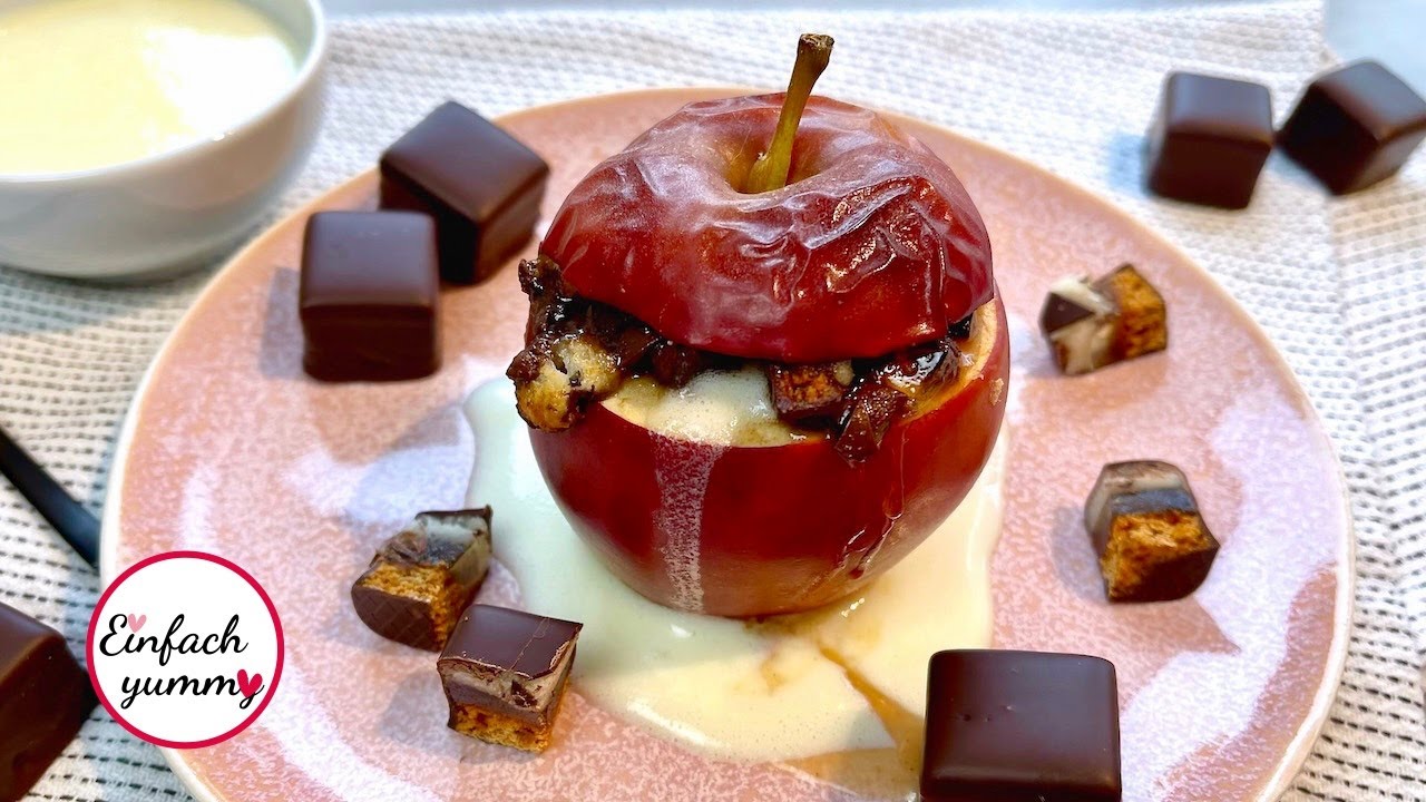 Weihnachts-Bratäpfel mit toller Dominostein-Füllung und schneller ...