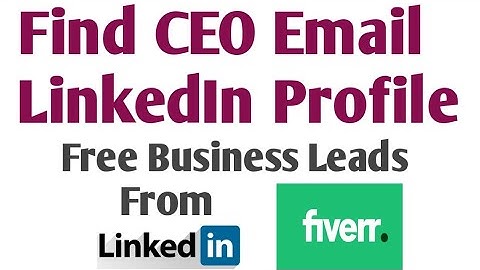 How to find company CEO email address | Find CEO LinkedIn profile | CEO Name | Technical Learning