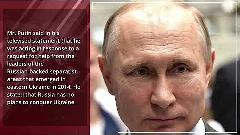 Russian President Putin announces military operation in Ukraine