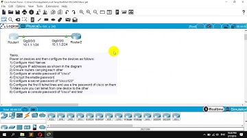 Basic Cisco Configuration Lab #8 Secret Password