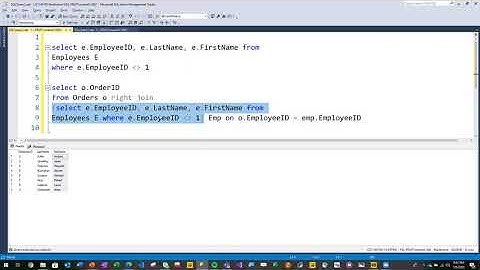 SQL Ejercicio #1 Right Join, Left Join y Sub Consulta en sección del FROM