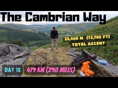 18. The Cambrian Way. Wild Bivvy bag camping. Chance of Thunder and lightning. Overgrown steep route