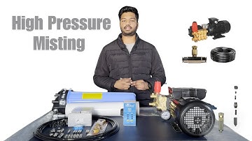 High Pressure Misting System Complete Installation Guide | Fogging System for restaurants, resorts|