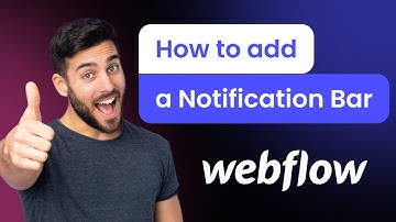 How to add a Notification Bar to Webflow