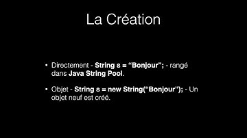 Tutoriel Java - Chaîne de Caractères (String) - Partie 1