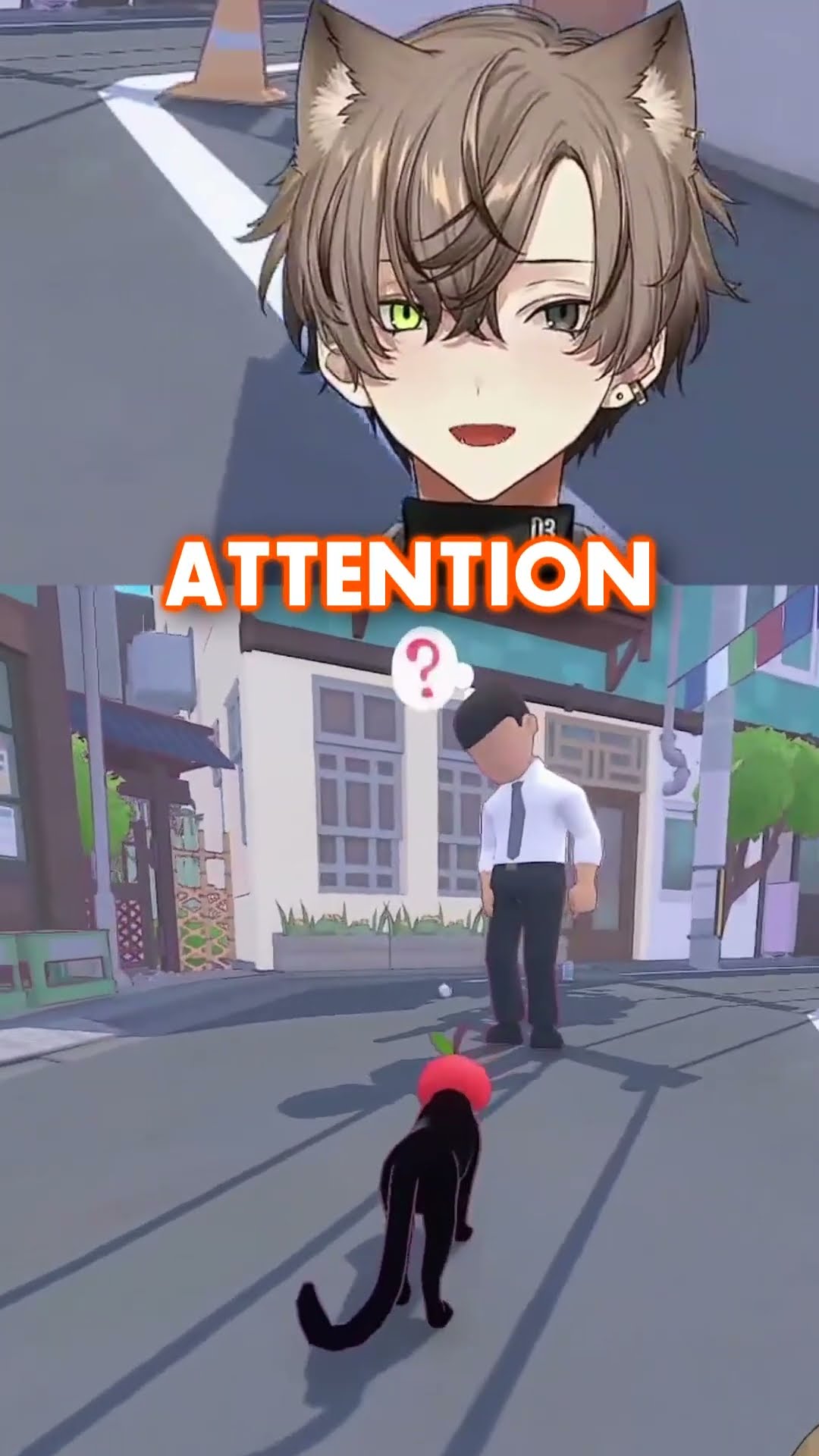 HE'S SUCH A CAT..... #shorts #vtuber #nijisanjien #albanknox