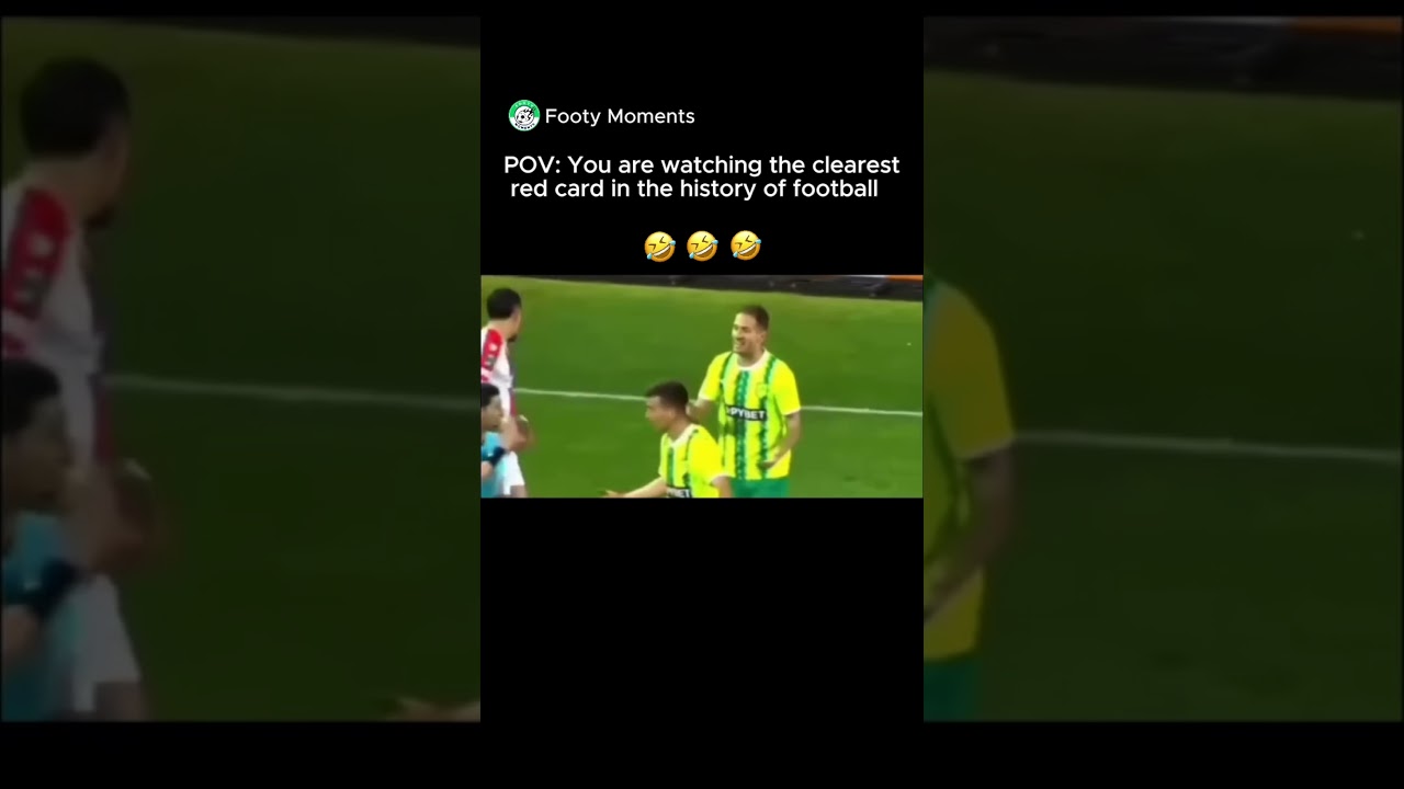 What a red card😂😂 #football #soccer