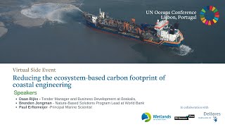 Reducing the ecosystem based carbon footprint of coastal engineering