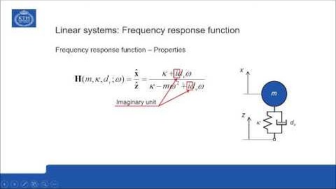 Presentation 5: Frequency response functions – Use and interpretation