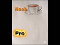 How to draw 3D 🍵cup #drawing #foryou #short #art