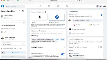 Stream from ATEM mini pro to Facebook