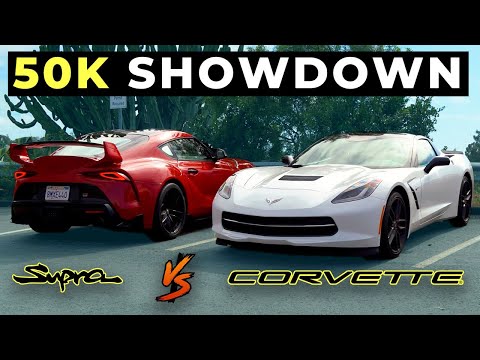 Best Sports Car For 50k? A90 Supra vs C7 Corvette: 50K Showdown!