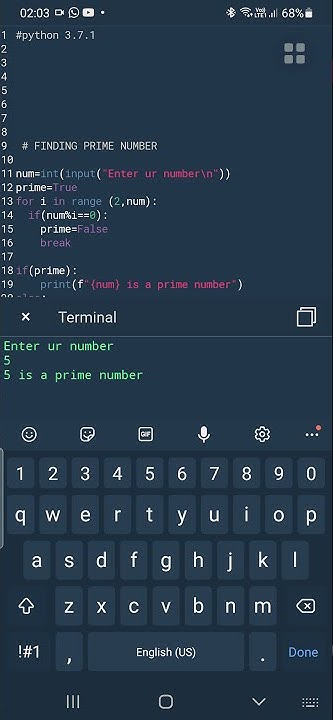 || PYTHON | PROGRAM || Checking whether the input is Prime or not - YouTube
