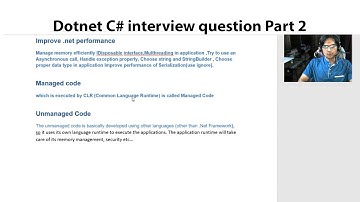 Hindi | Dotnet C# Interview Question Part 2 - 2024