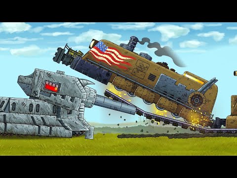 Leviathan surrenders! The US Iron Fortress is coming! | Cartoons About Tanks | Gerand