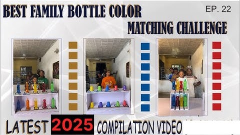 🎯BEST OF 2025 COMPILATION VIDEO - MOST ENTERTAINING FIVE (5) BOTTLE COLOR MATCHING CHALLENGE