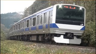 またノーカット 東北本線 白坂カーブ ４１３５Ｍ Ｅ５３１系Ｋ４１５編成 ＫＹ入場通過 2023.11.10