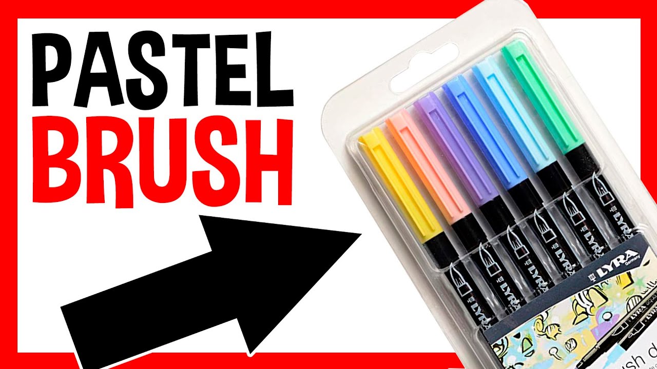 ROTULADORES ACUARELABLES PASTEL ❤️ Marcadores con punta de pincel para dibujo y lettering