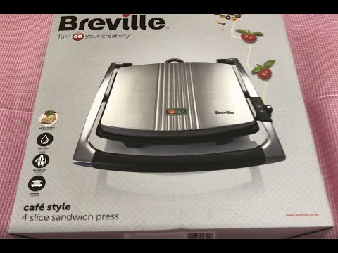 Breville VST026 4 Portion Sandwich & Panini Press906/6801 ( UNBOXING )