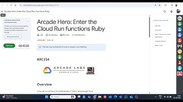 Arcade Hero: Betreed de Cloud Run-functies Ruby || Laboplossing || Google Cloud Arcade 2025