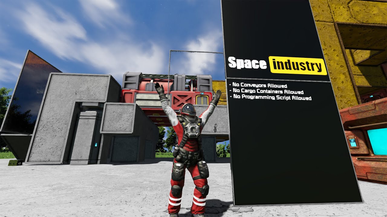 Space Engineers Industry: Building The Base EP1 - YouTube