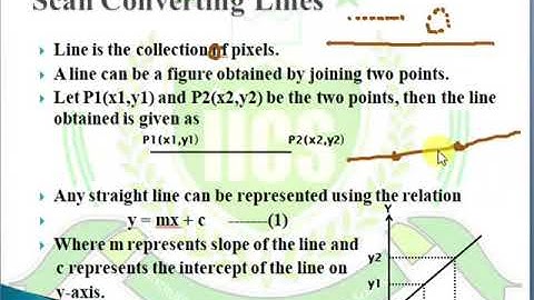 Computer Graphics | Lecture-7 | DDA Line Drawing Algorithm | IICS COLLEGE |