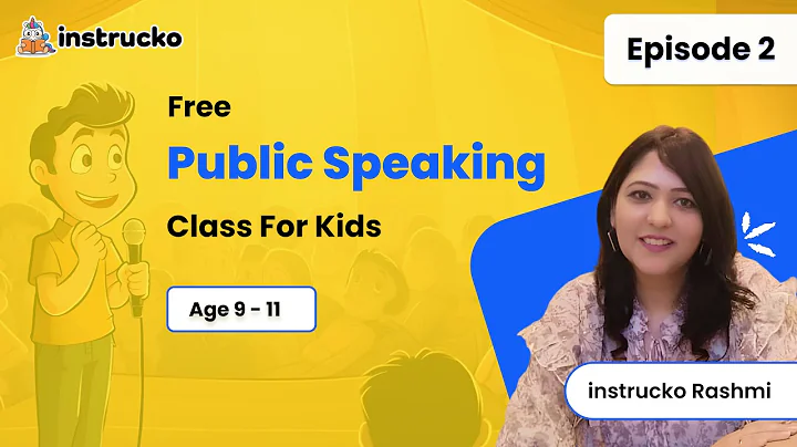 Public Speaking for Kids | Parts of a speech | Episode 2 | Ages 9-11 | @instrucko