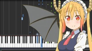 【FULL】Kobayashi-san Chi no Maid Dragon [小林さんちのメイドラゴン] ED - Ishukan Communication (Piano Synthesia)(FINALLY, Elma is coming to town next week~ I totally can't help to laugh when I watched Kanna ate that crab, plus the cicadas, which was crunchy XD ..., 2017-02-25T06:30:52.000Z)