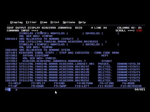 Basics of Running COBOL / JCL and Checking Output on IBM Mainframe