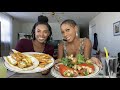 LOBSTER PO&#39;BOY &amp; SALMON WRAP || PRA_LEES || MUKBANG